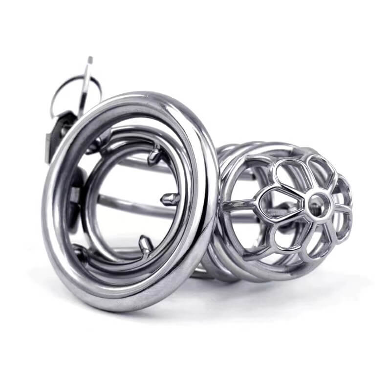Special Stainless Steel Chastity Cage Spiked