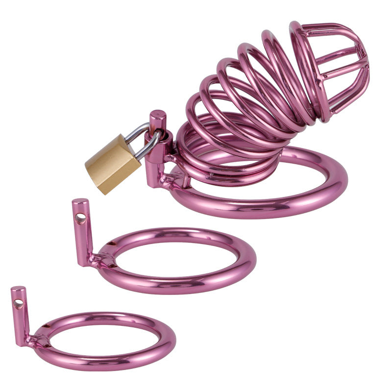 Purple Chastity Cage ( 3 Rings )