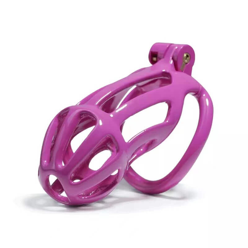 Kit de cage de chasteté Purple Stripe Cobra de 1,77 à 4,13 pouces de long