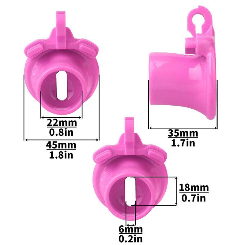 Resin Sissy Inverted Cock Cage