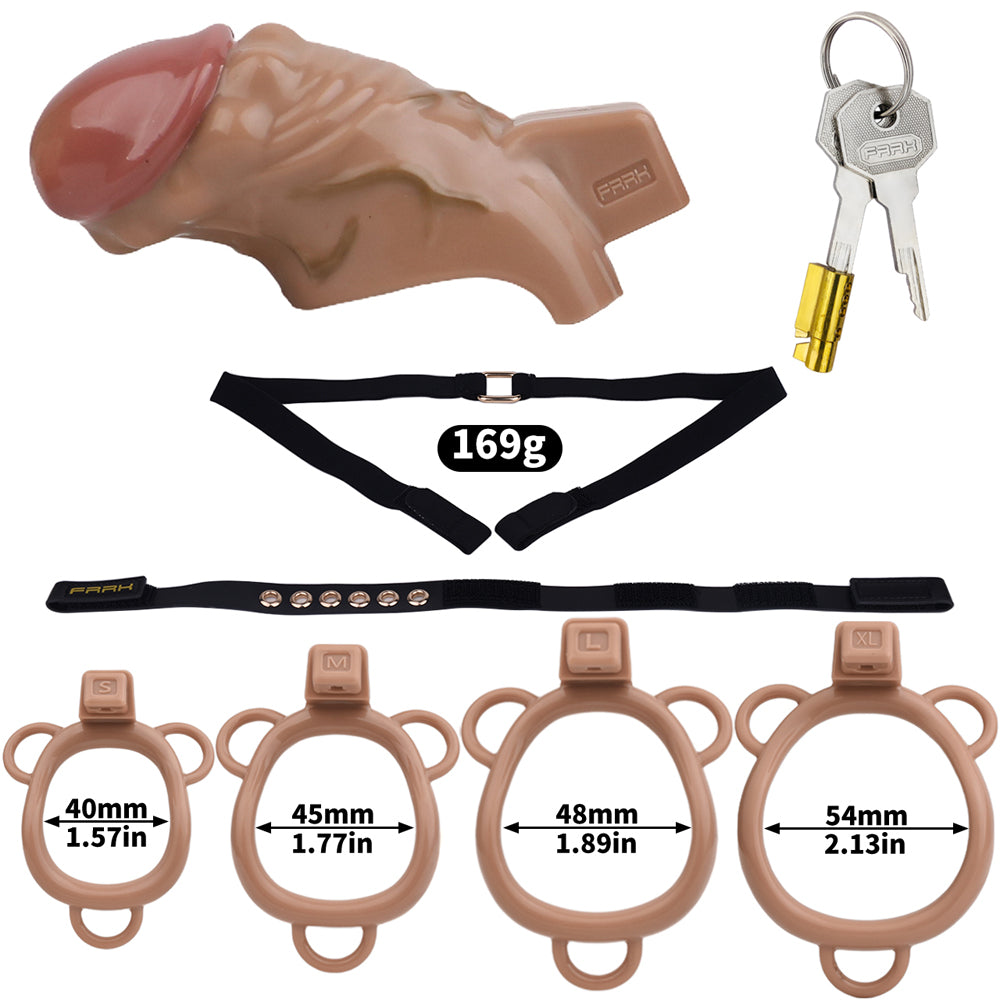 Resin Penis Chastity Cage