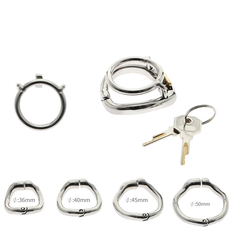 Cage de chasteté masculine en acier inoxydable Zero