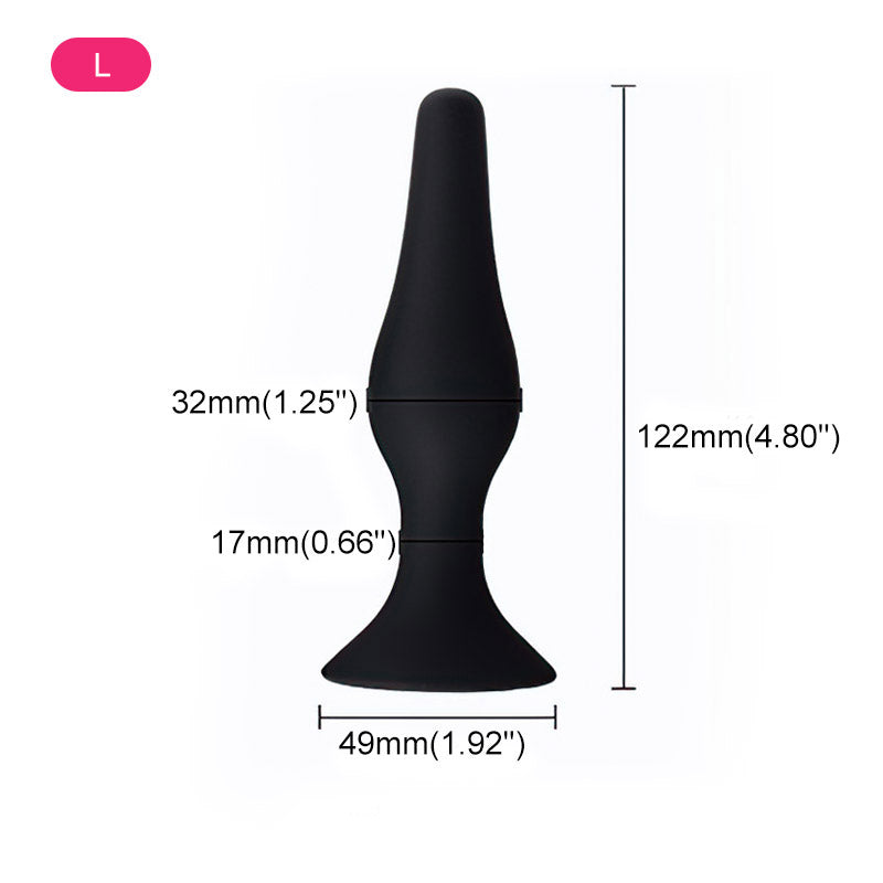 Sililcone Suction Cup Butt Plug