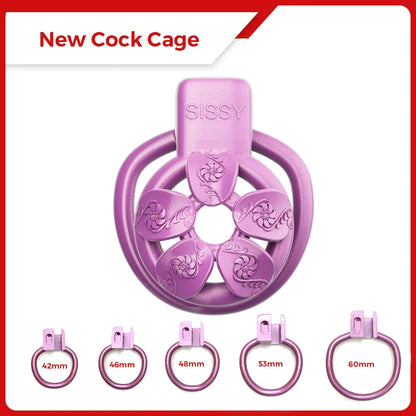 Spice Petal Purple Chastity Cage