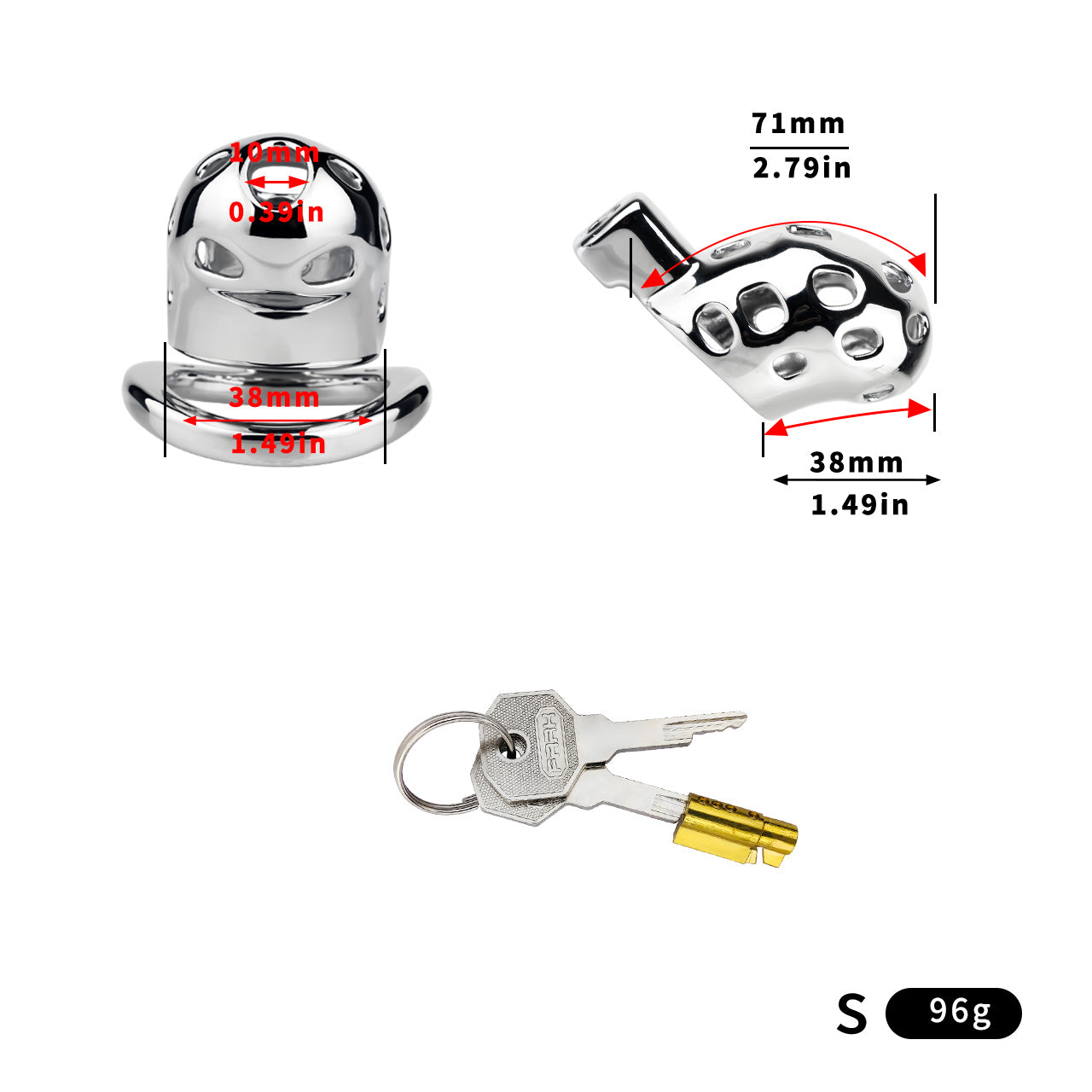 Breathable Chastity Cage