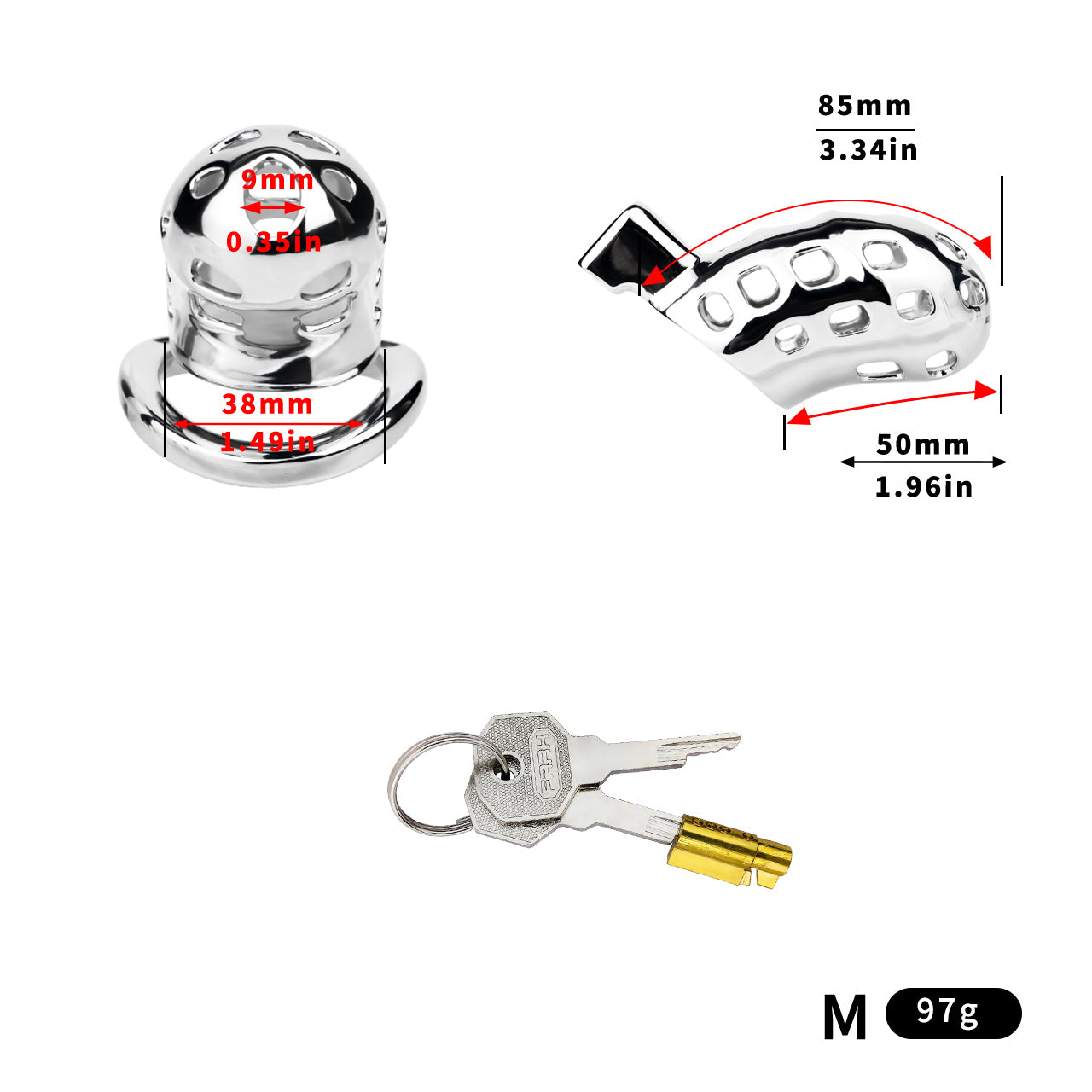 Breathable Chastity Cage