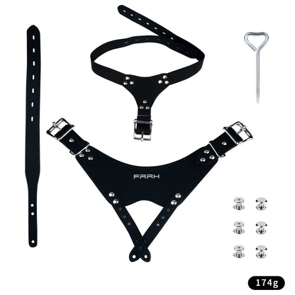 Chainmail Steel Chastity Cage with Belt - 10