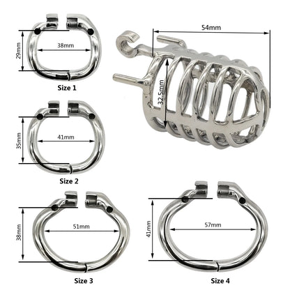 Newest Stainless Steel Male Chastity Device