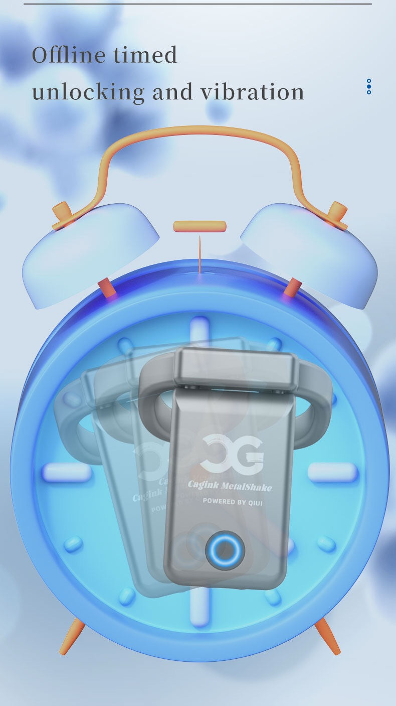 NEW Cagink Metal Vibrating Chastity Cage Remotely - 7