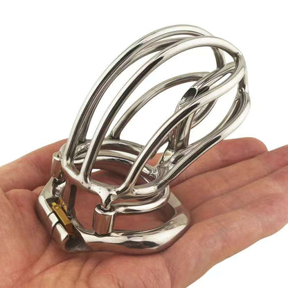 Steel Chastity Cage with PA Puncture