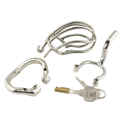 Steel Chastity Cage with PA Puncture