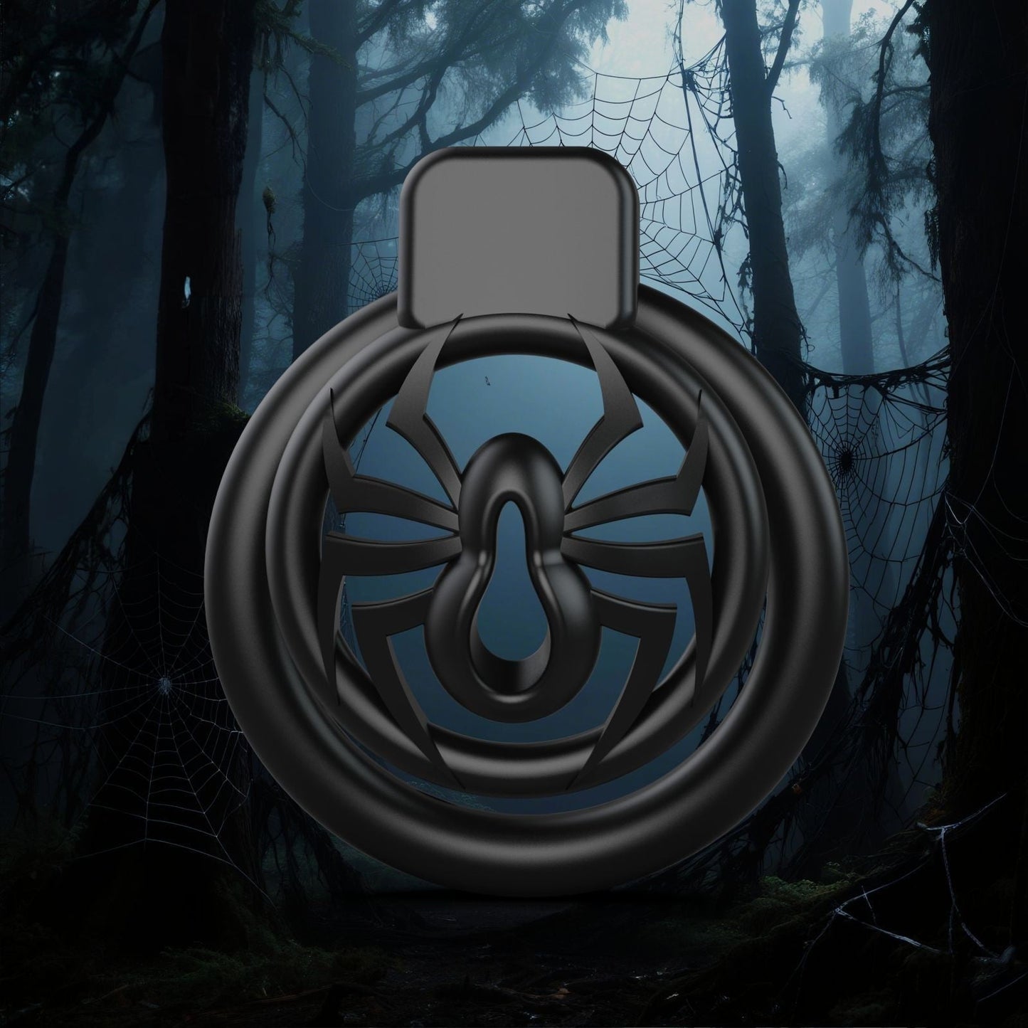 Black Spider CB Chastity Cage