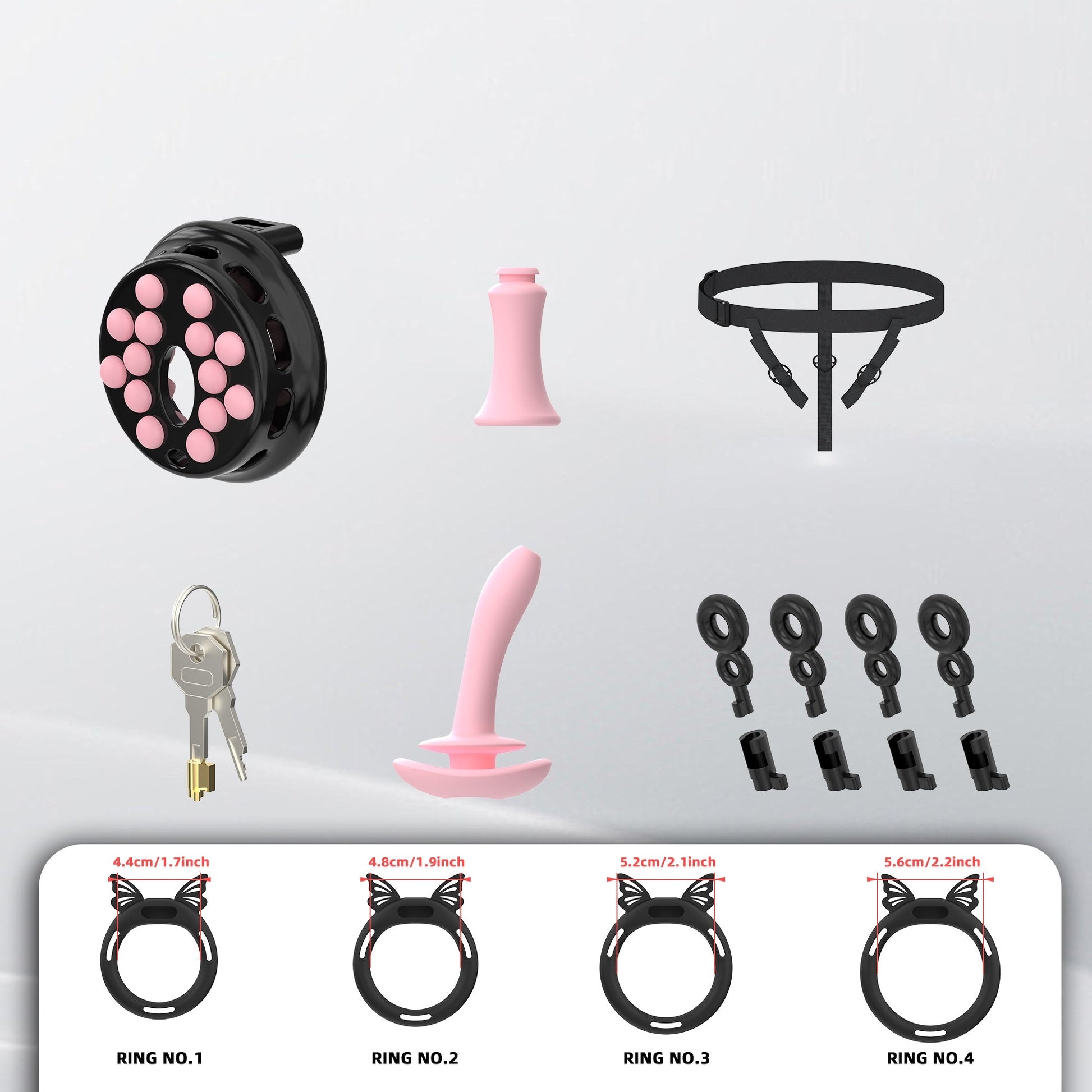 breathable-panel‌-chastity-cage-with-silicone-rings 2