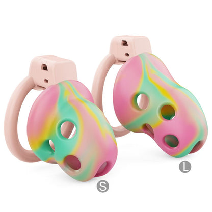 Breathable Soft Rubber Chastity Cage 15