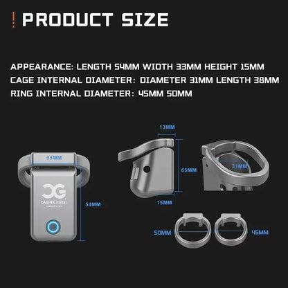 Qiui Cagink Micro Chastity Cage Metal Cage 40