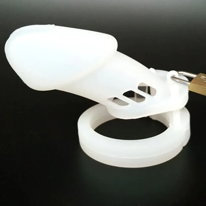 CB6000 Silicone Chastity Cage White