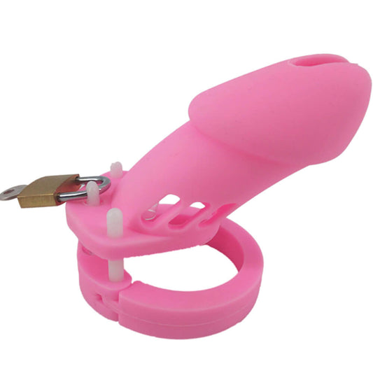 Cage de chasteté en silicone CB6000 Perverse Pink