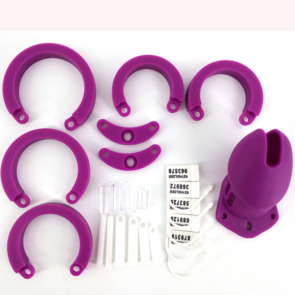 Cage de chasteté en silicone CB6000S Violet