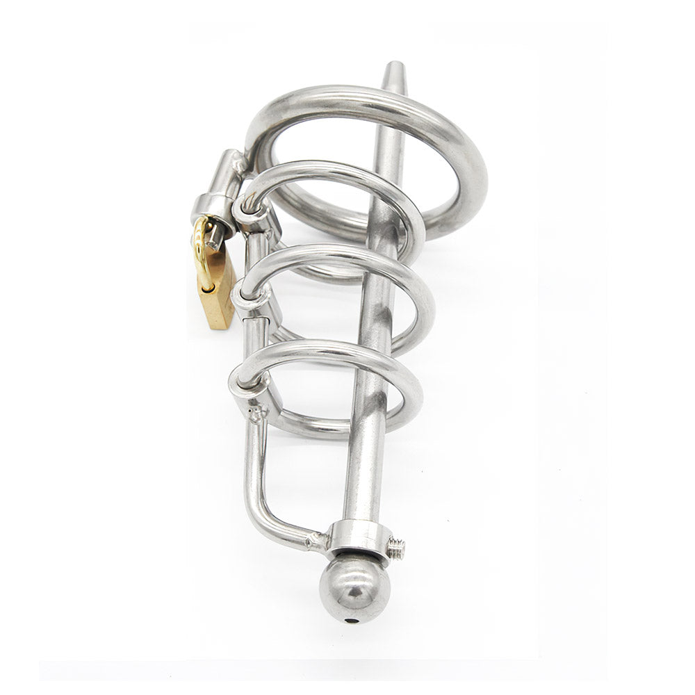 Chastity Cage With Urethral Sound