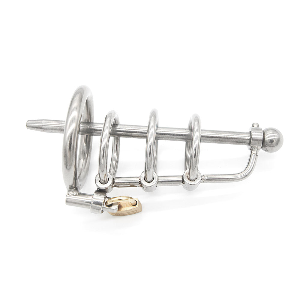 Chastity Cage With Urethral Sound