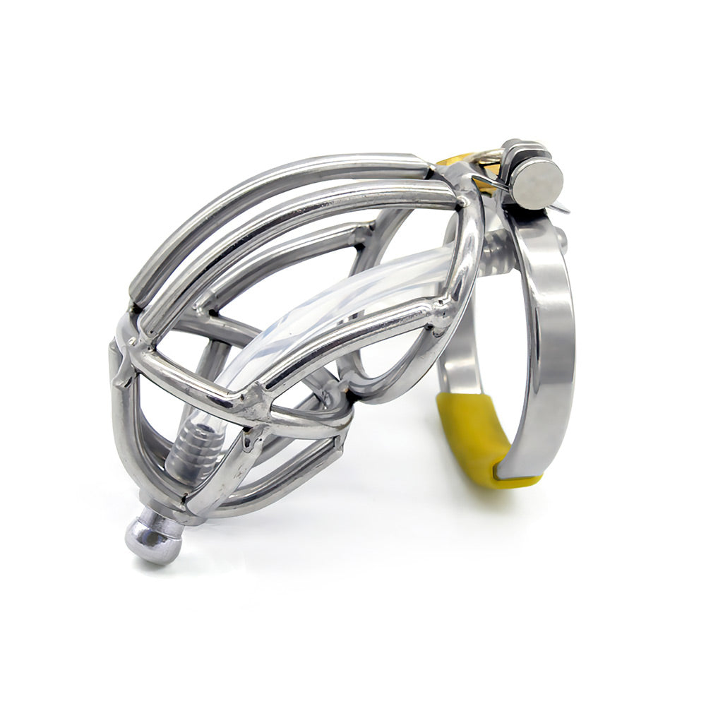 Chastity Cage With Urethral Tube