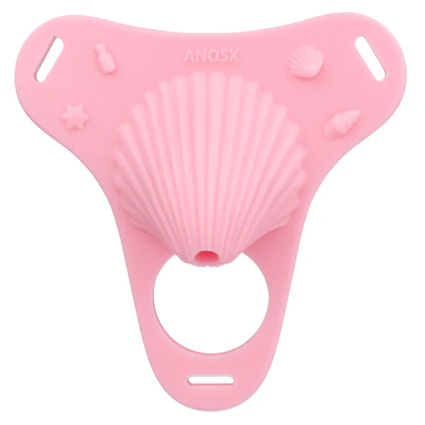 Fantasy Pink Conch Chastity Cage with Belt  18