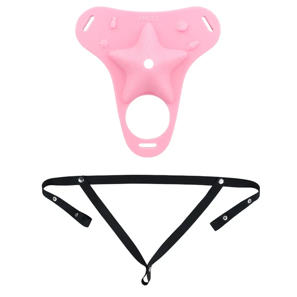 Fantasy Pink Conch Chastity Cage with Belt  27