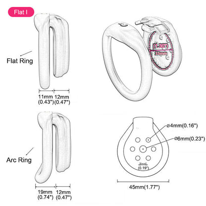 Flat Pink Chastity Lock