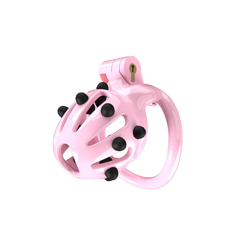 FlexiSpike Chastity Cage -pink nub