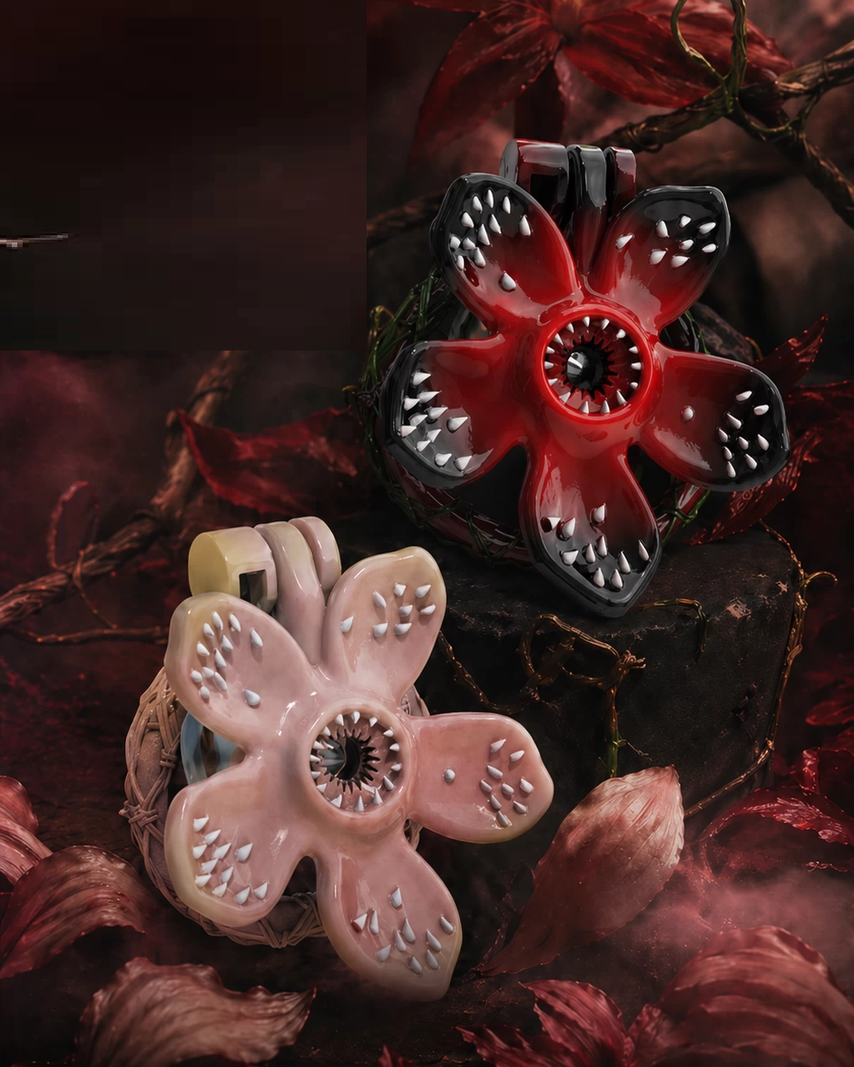 Blooming Demonic Flower Chastity Cage