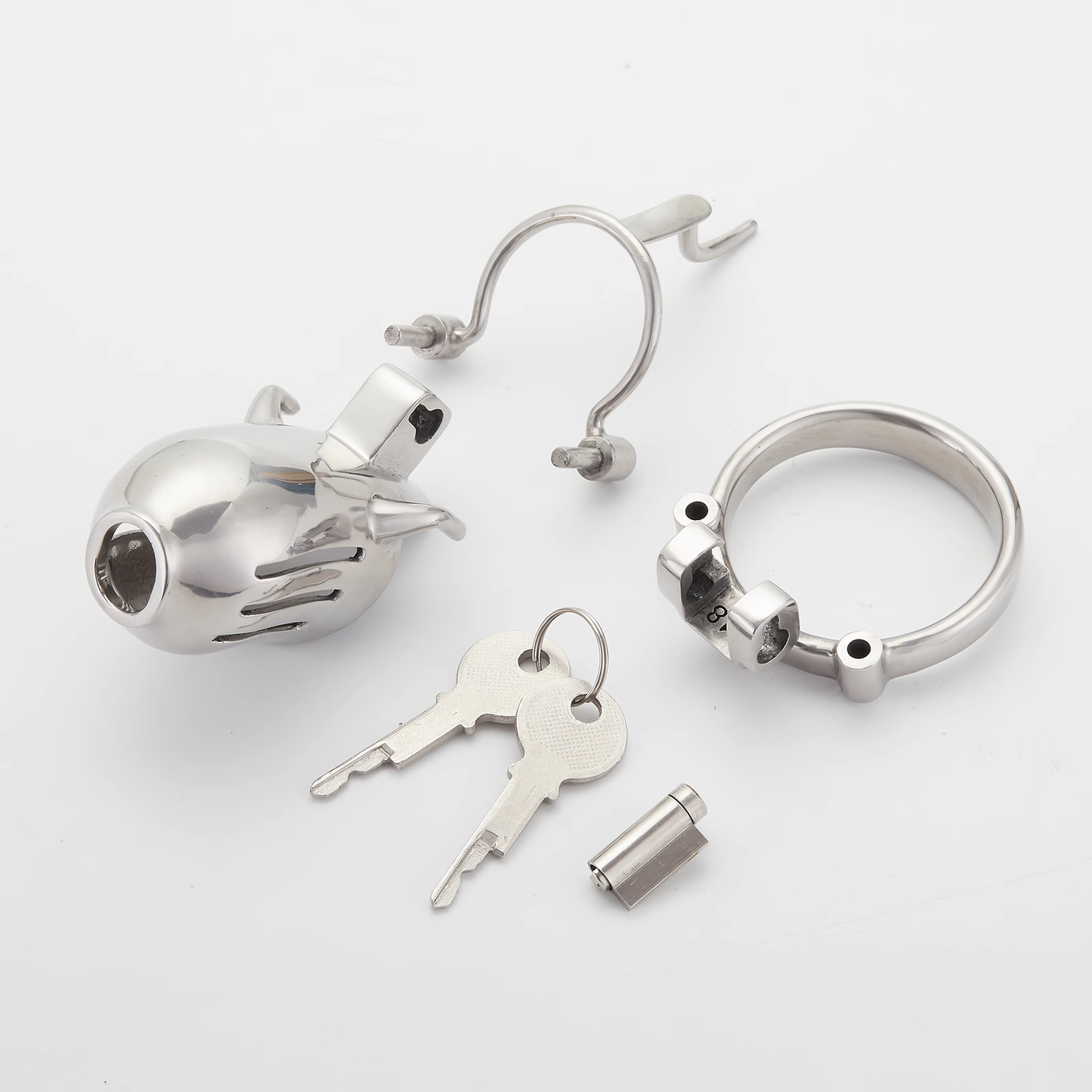 Full Steel Custom Chastity Cage With PA T13 - 3