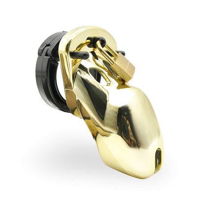 Golden Chastity Cage