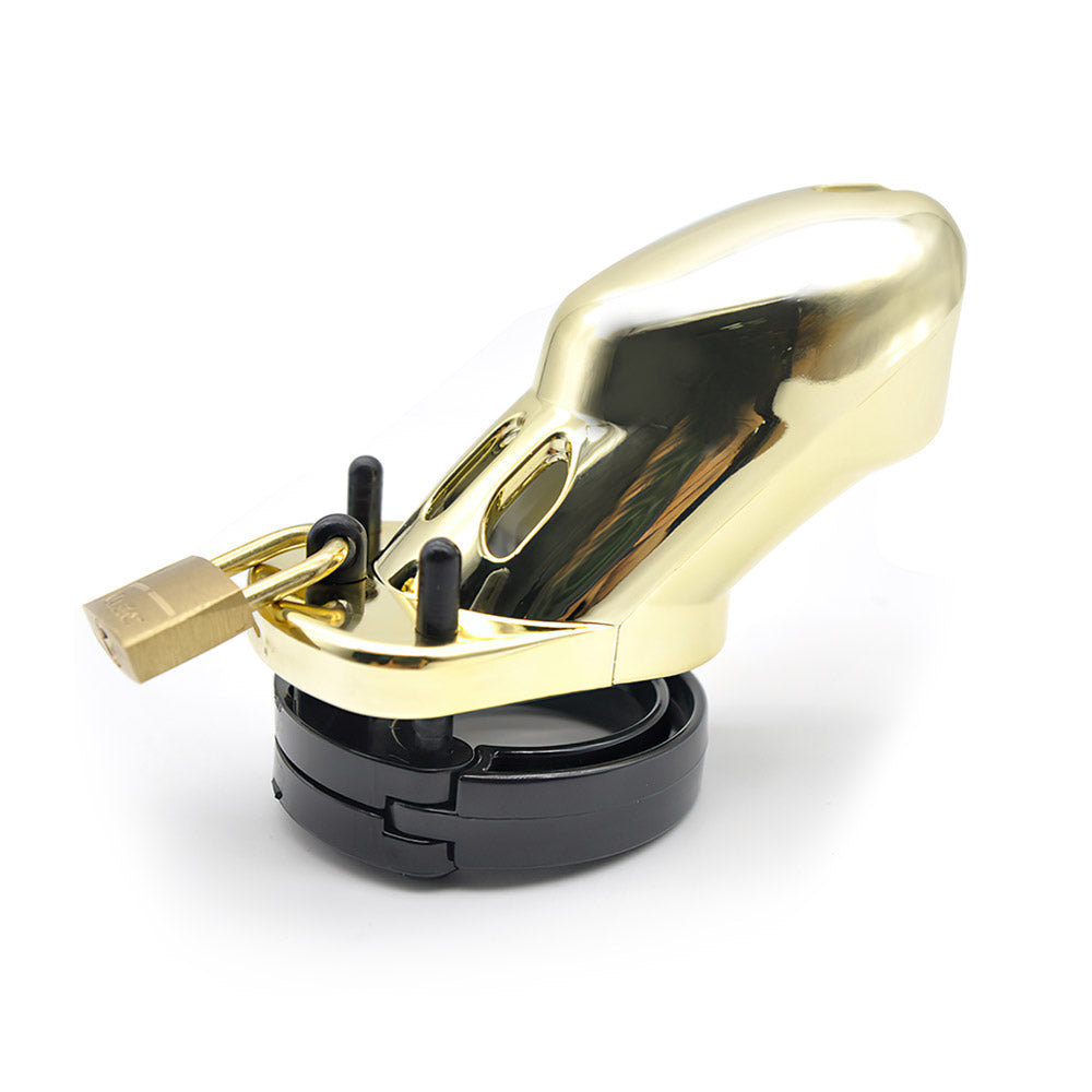 Golden Chastity Cage