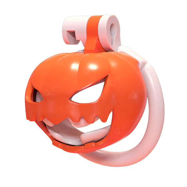 Halloween Pumpkin Chastity Cage - 1