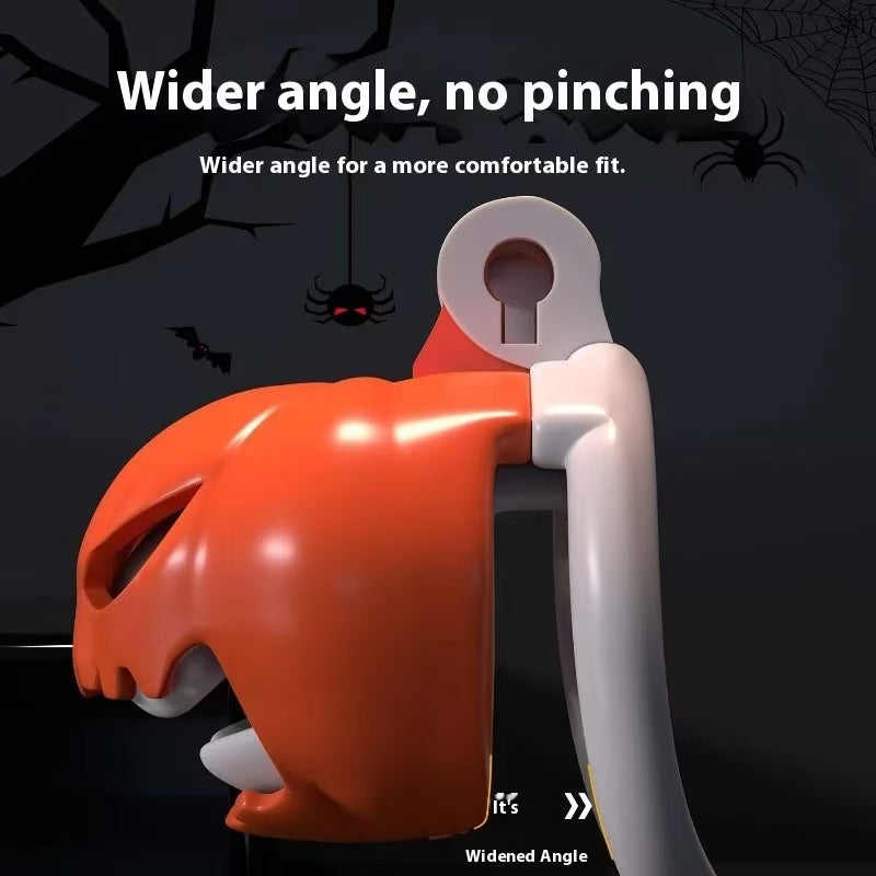 Halloween Pumpkin Chastity Cage - 5