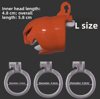 Halloween Pumpkin Chastity Cage - 4