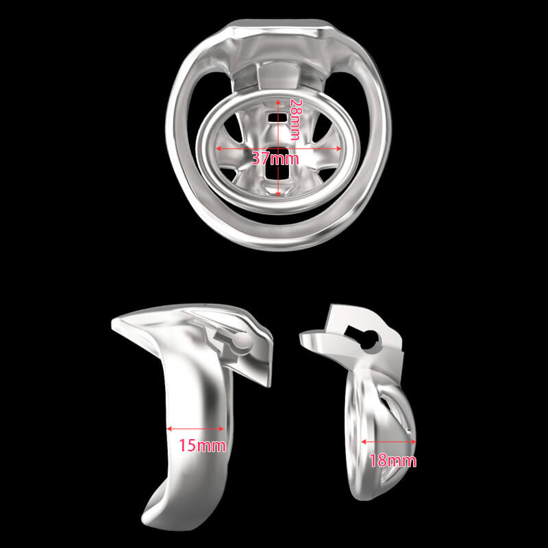 HT-v4 Nub Stainless Steel Chastity's Ring