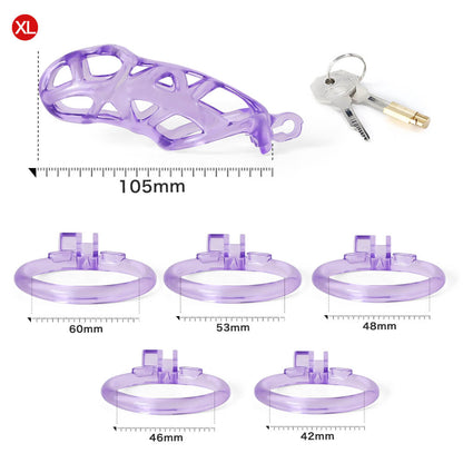 Desigh Ice Vision Lila Cobra Keuschheitskäfig