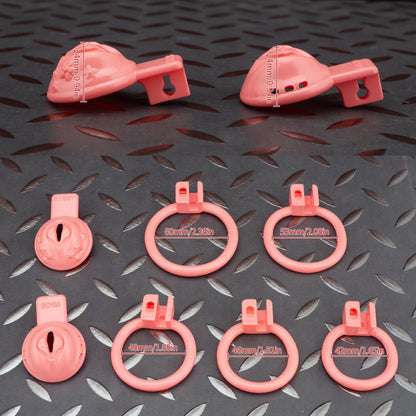 Custom Cock Cage Pink Pussy Cage