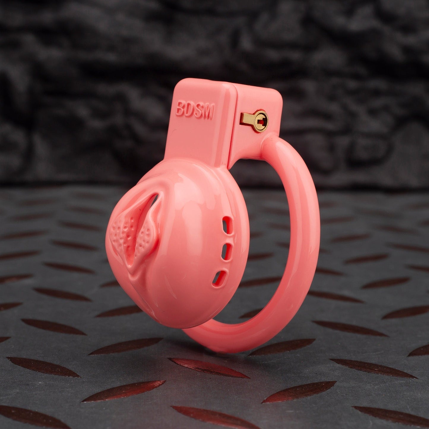 Custom Cock Cage Pink Pussy Cage