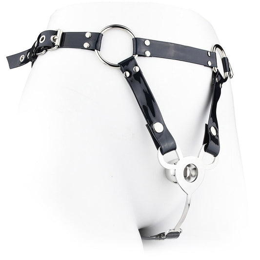 Inverted Ladyboy Chastity Cage With Belt