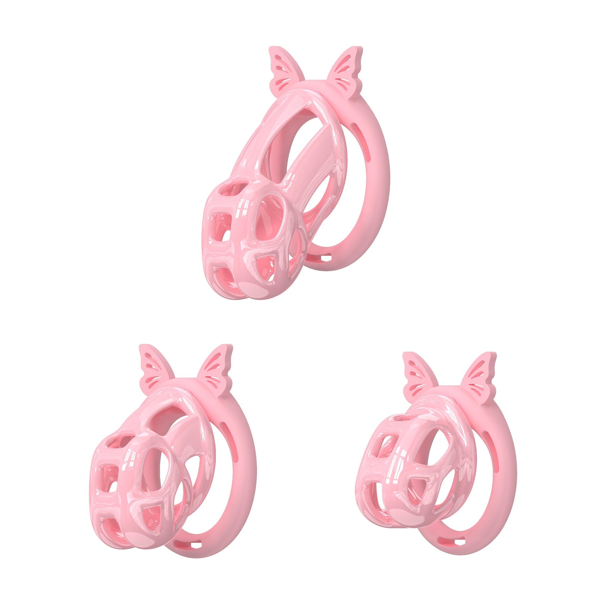 Invisible Cobra Chastity Cage With Silicone Ring 29