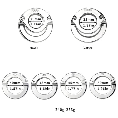 Lockable Stainless Steel Ring 4