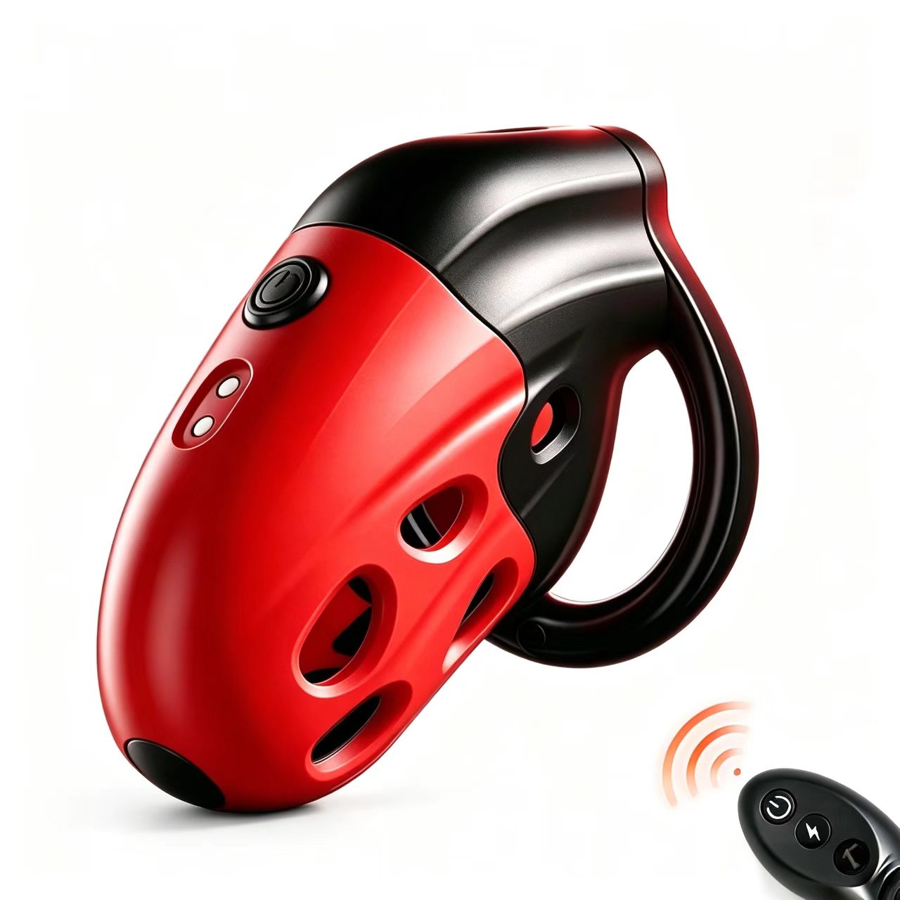 Lockink APP-Controlled Retractable Estim Chastity Cage with Vibrating & Shocking