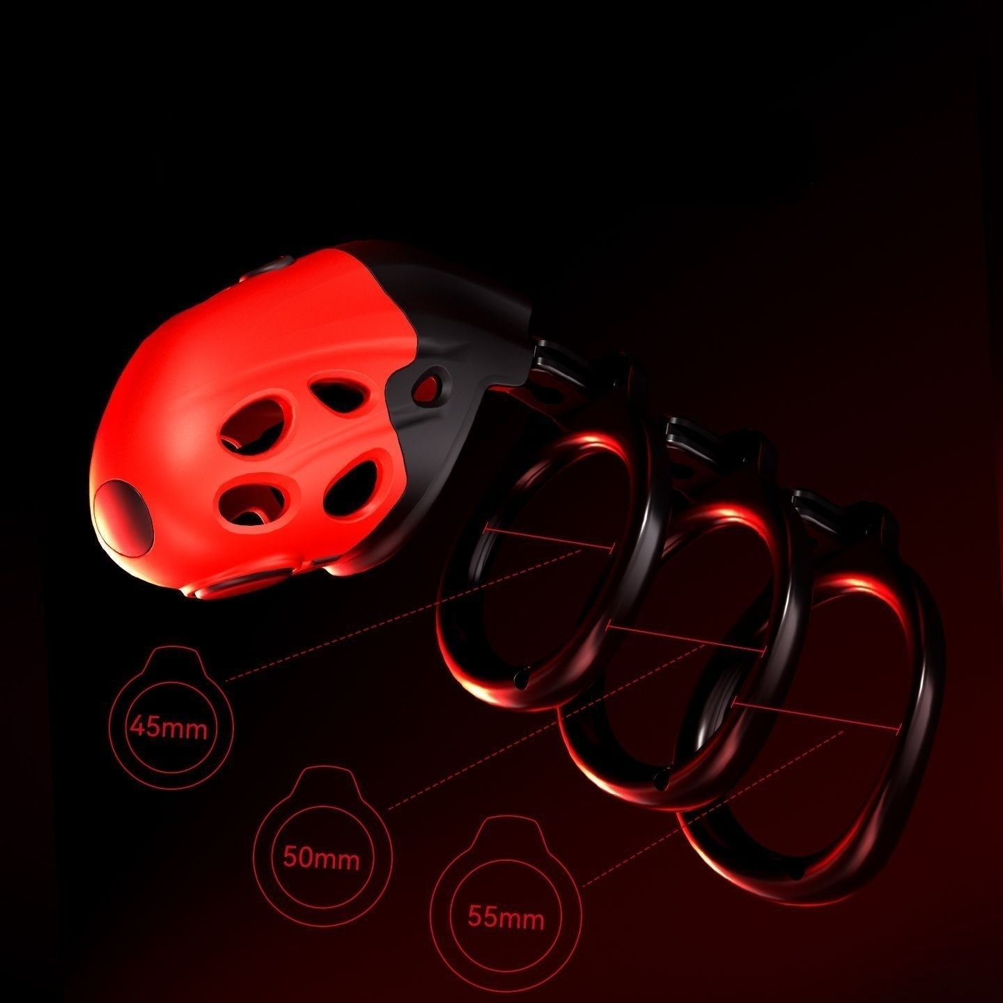 Lockink APP-Controlled Retractable Estim Chastity Cage with Vibrating & Shocking