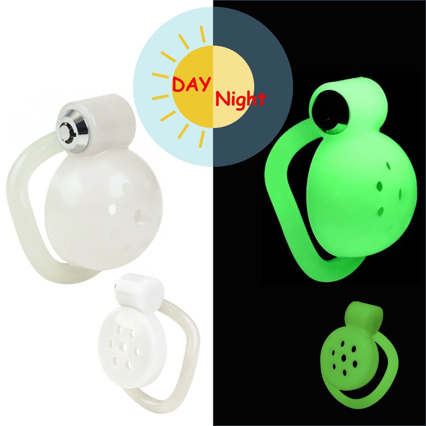 Luminous ABS Male Chastity Device 1