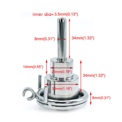 Male Chastity With Urethral Tube