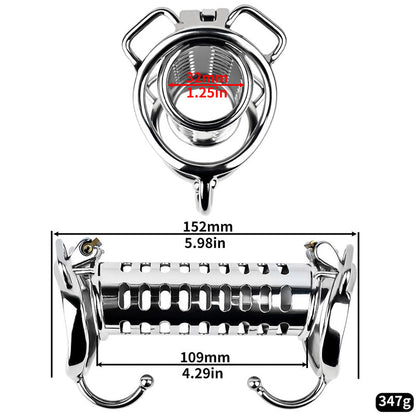 Metal Double Ended Chastity Cage