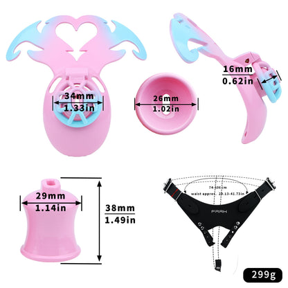 Demon's Wings Chastity Cage