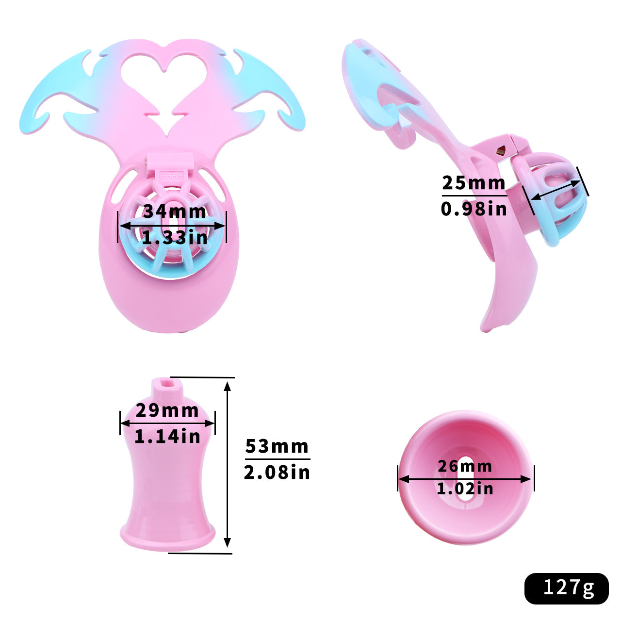 Demon's Wings Chastity Cage